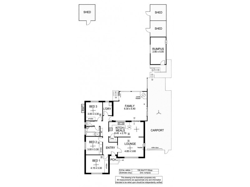 15 Pedro Avenue, Morphett Vale SA 5162 Floorplan