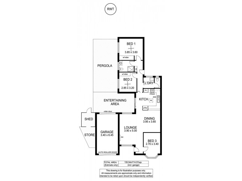 Unit1, 6 Greenleaf Court, Aberfoyle Park SA 5159 Floorplan