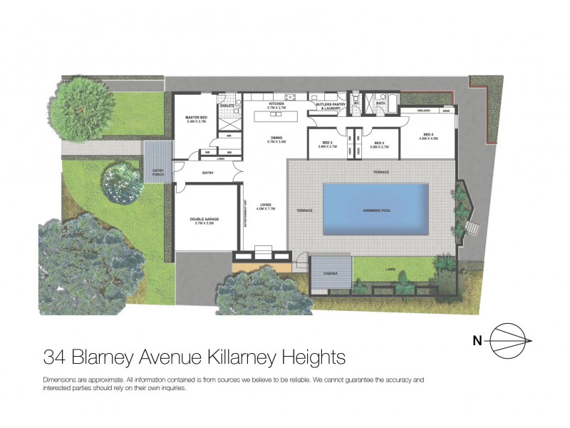 34 Blarney Avenue, Killarney Heights NSW 2087 Floorplan