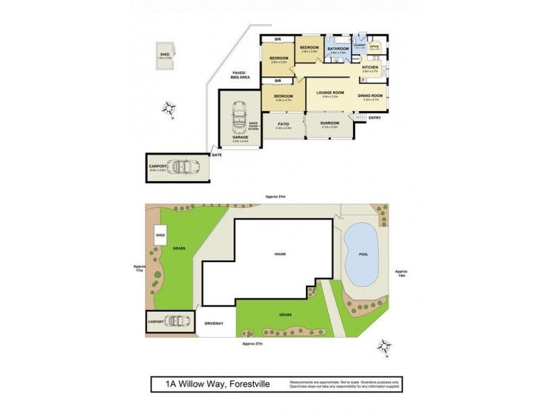 1A Willow Way, Forestville NSW 2087 Floorplan