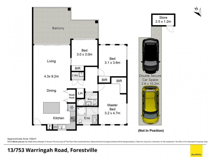 13/751 Warringah Road, Forestville NSW 2087 Floorplan