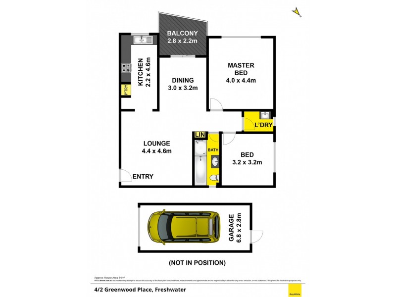4/2 Greenwood Place, Freshwater NSW 2096 Floorplan