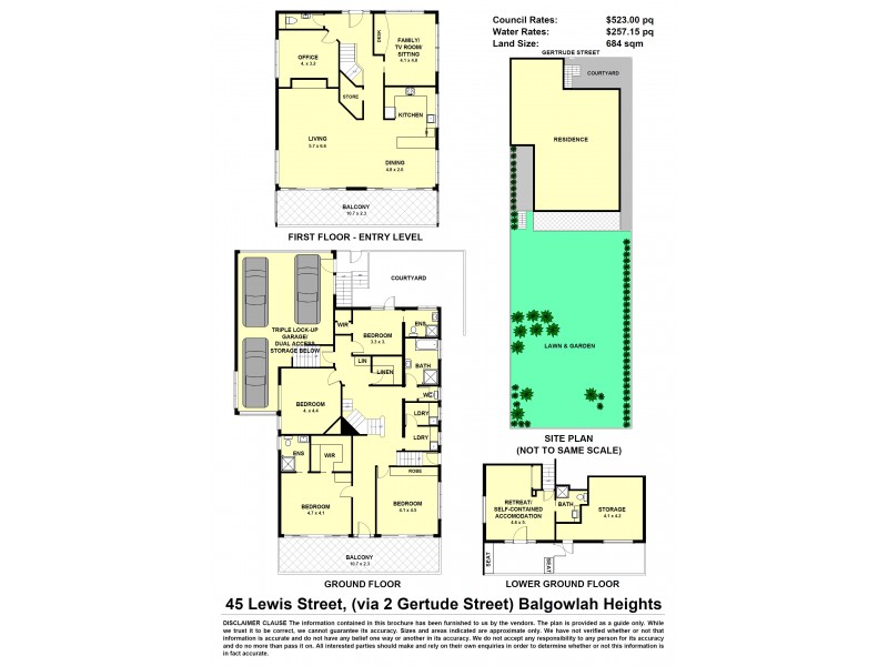 45 Lewis Street (enter via 2 Gertrude Street), Balgowlah Heights NSW 2093 Floorplan