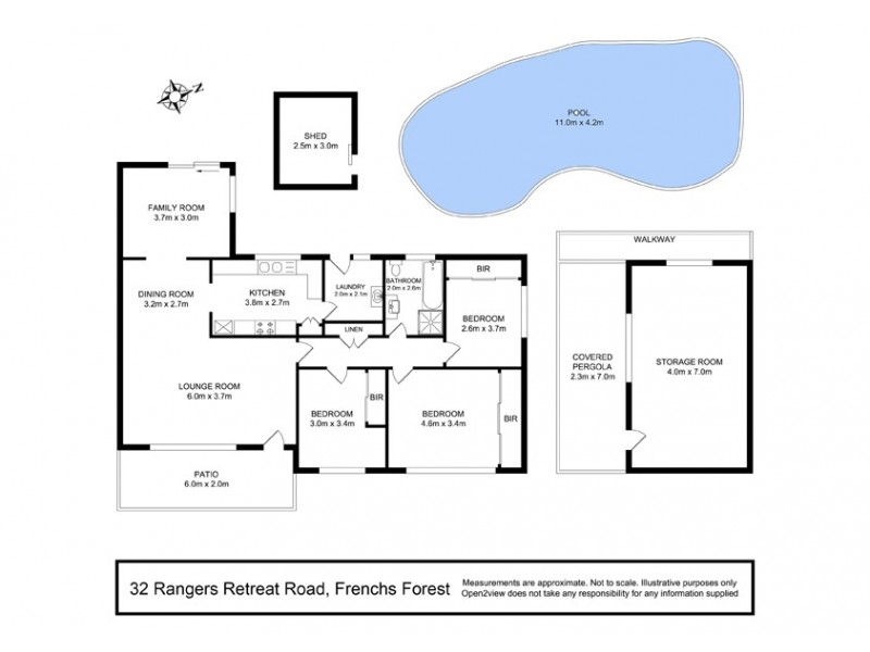 32 Rangers Retreat Road, Frenchs Forest NSW 2086 Floorplan