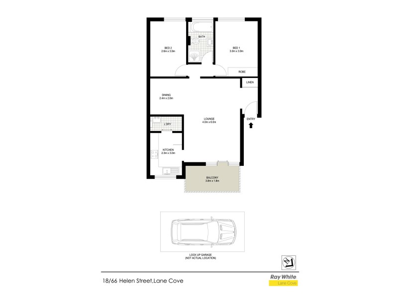 18/66 Helen Street, Lane Cove NSW 2066 Floorplan