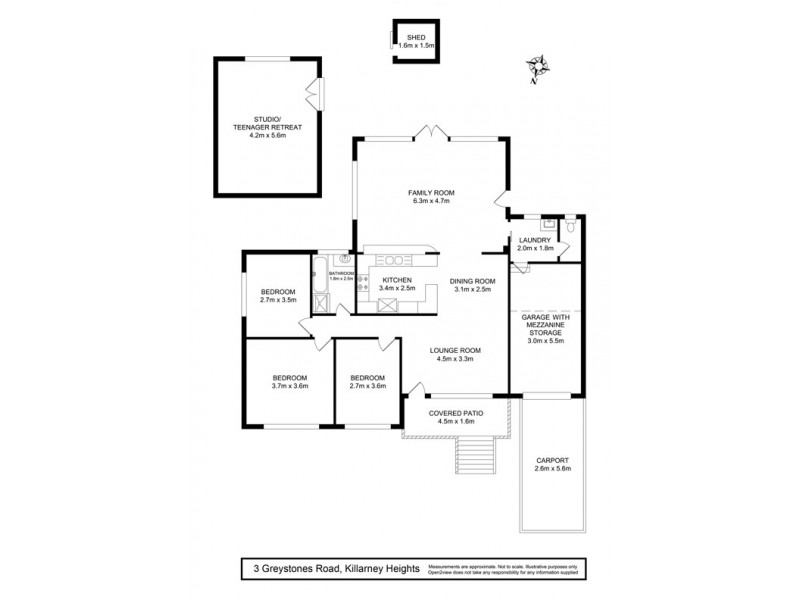 3 Greystones Road, Killarney Heights NSW 2087 Floorplan