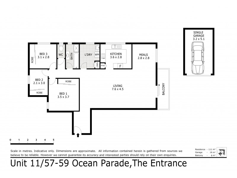 11/57-59 Ocean Parade, The Entrance NSW 2261 Floorplan