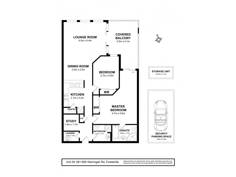 29/691 Warringah Road, Forestville NSW 2087 Floorplan