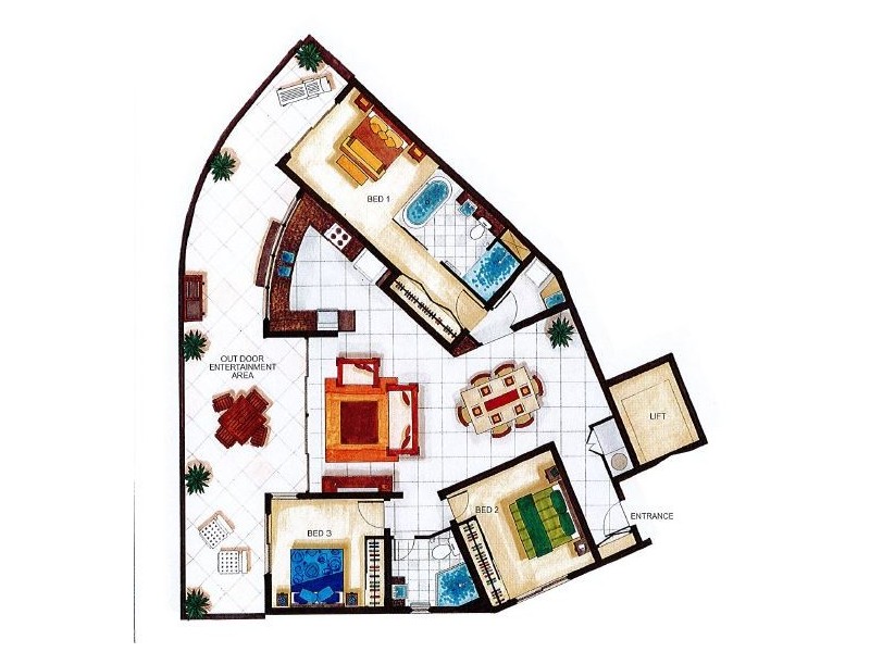 201/93 Vasey Esplanade, Trinity Beach QLD 4879 Floorplan