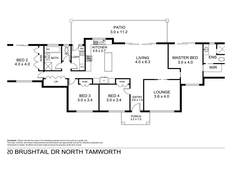 20 Brushtail Drive, Tamworth NSW 2340 Floorplan