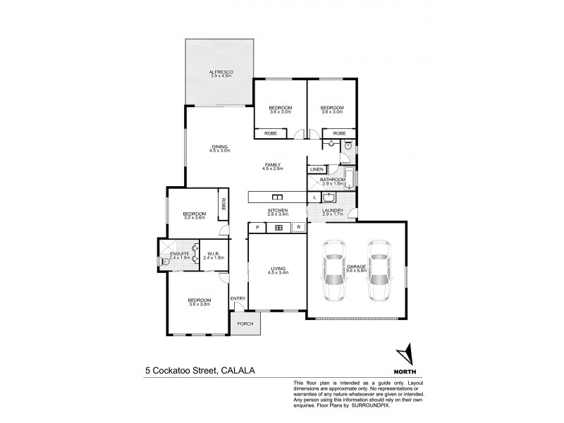 5 Cockatoo Street, Tamworth NSW 2340 Floorplan