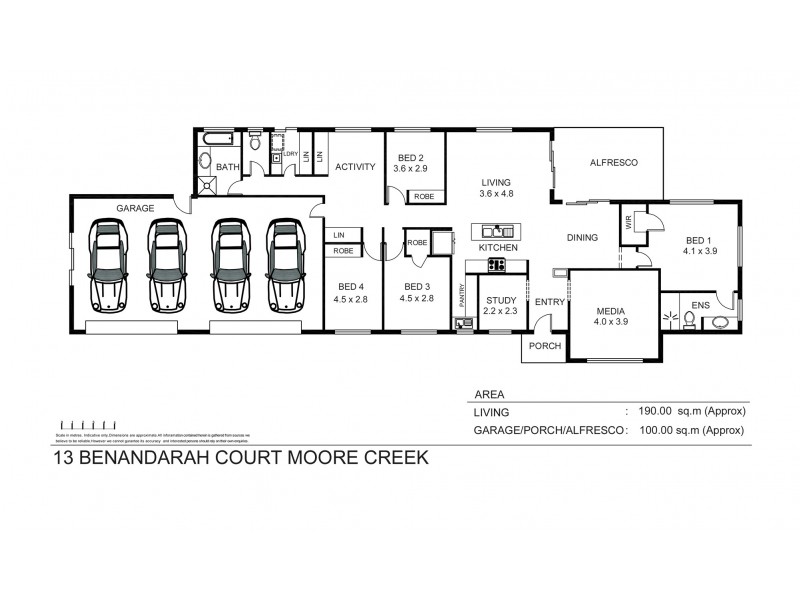 13 Benandarah Court, Tamworth NSW 2340 Floorplan