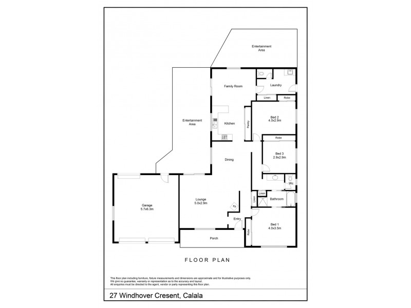 27 Windhover Crescent, Tamworth NSW 2340 Floorplan
