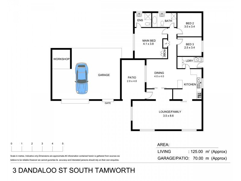 3 Dandaloo Street, Tamworth NSW 2340 Floorplan