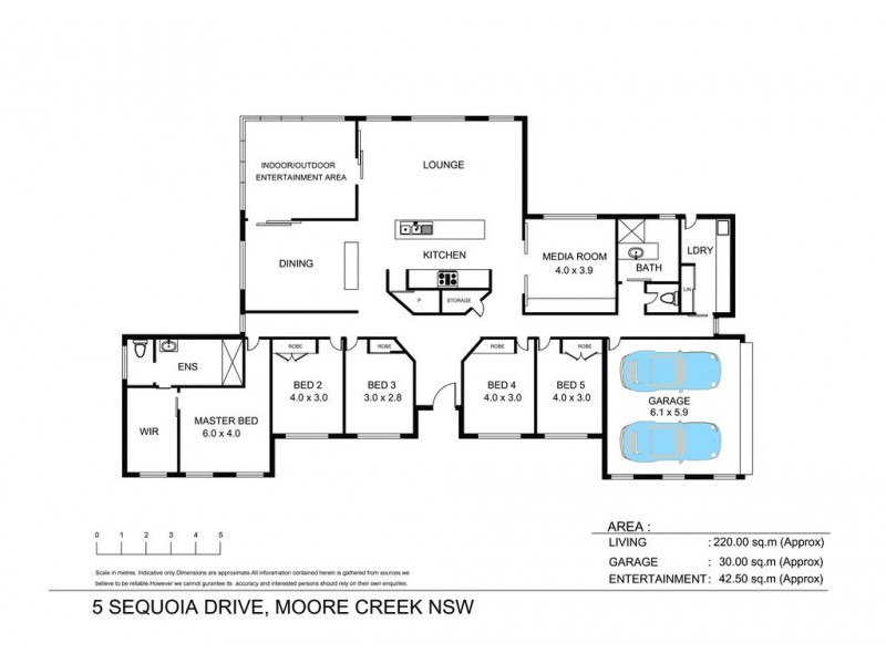 5 Sequoia Drive, Tamworth NSW 2340 Floorplan