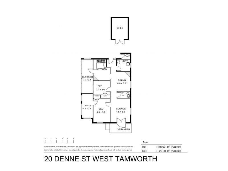20 Denne Street, Tamworth NSW 2340 Floorplan