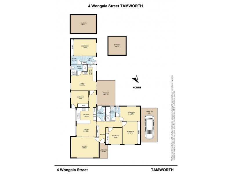 4 Wongala Street, Tamworth NSW 2340 Floorplan