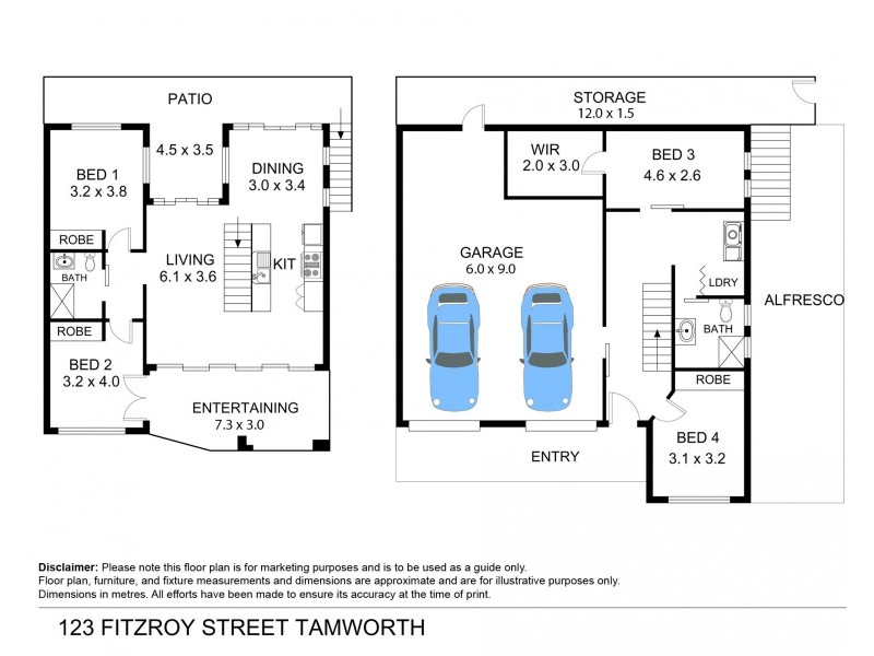 123 Fitzroy Street, Tamworth NSW 2340 Floorplan