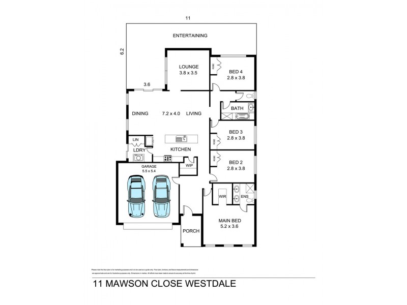11 Mawson Close, Tamworth NSW 2340 Floorplan