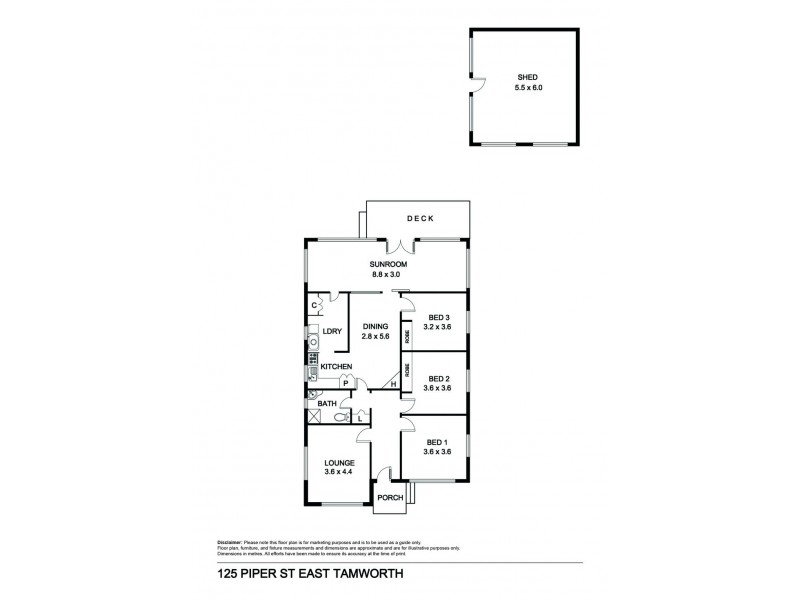 125 Piper Street, Tamworth NSW 2340 Floorplan