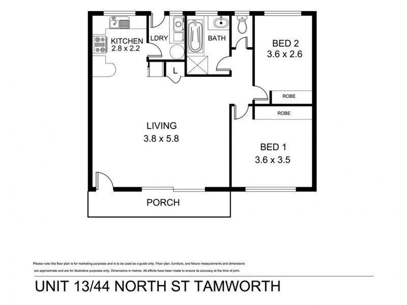 13/44 North Street, Tamworth NSW 2340 Floorplan