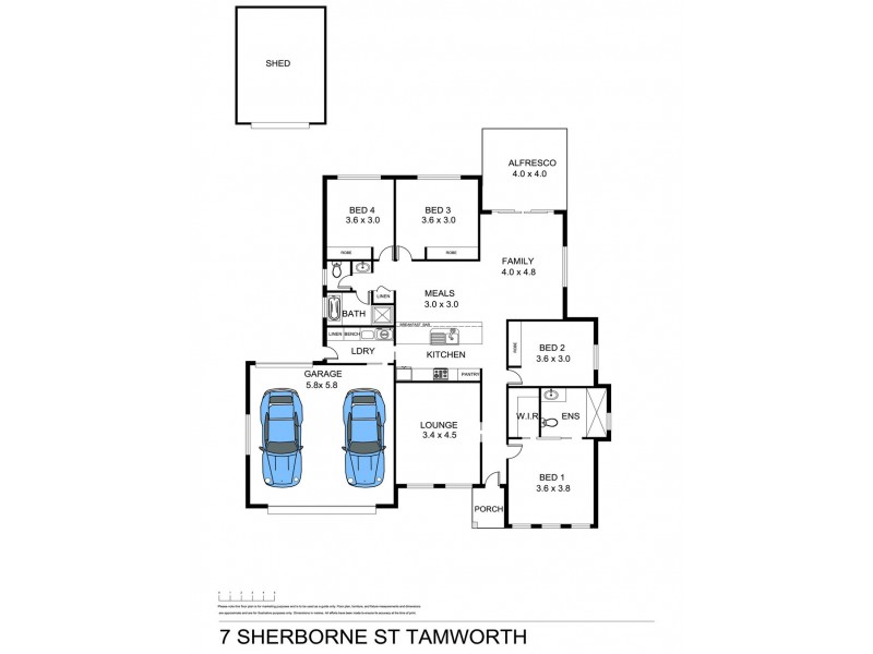 7 Sherborne Street, Tamworth NSW 2340 Floorplan