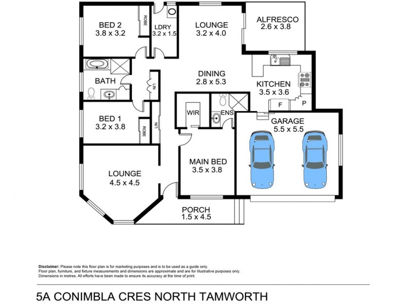 5A Conimbla Crescent, Tamworth NSW 2340 Floorplan