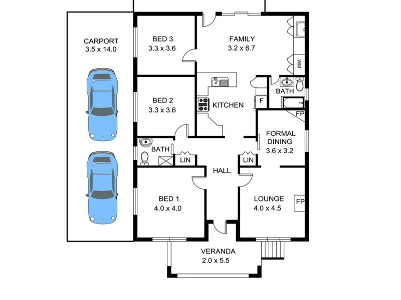 2 Douglas Avenue, Tamworth NSW 2340 Floorplan