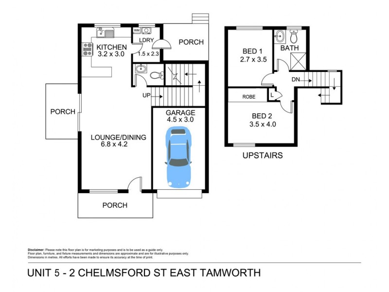 5/2 Chelmsford Street, Tamworth NSW 2340 Floorplan