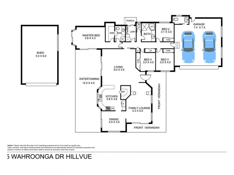 45 Wahroonga Drive, Tamworth NSW 2340 Floorplan