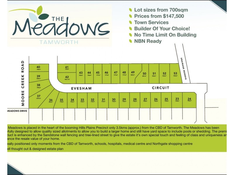 Lot 52 Evesham Circuit, The Meadows Estate, Tamworth NSW 2340