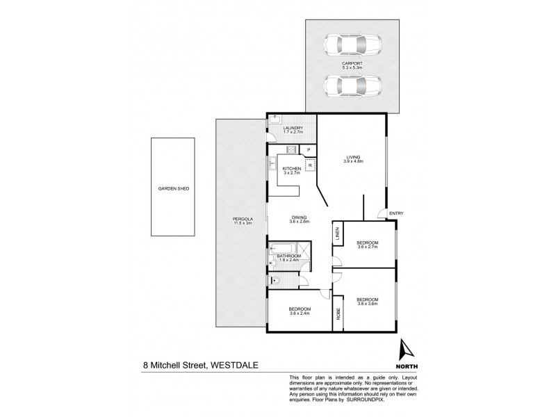 8 Mitchell Street, Tamworth NSW 2340 Floorplan