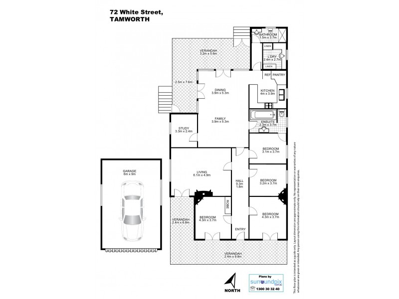 72 White Street, Tamworth NSW 2340 Floorplan