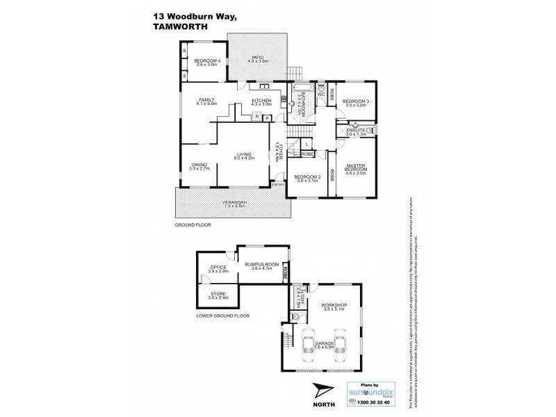 13 Woodburn Way, Tamworth NSW 2340 Floorplan