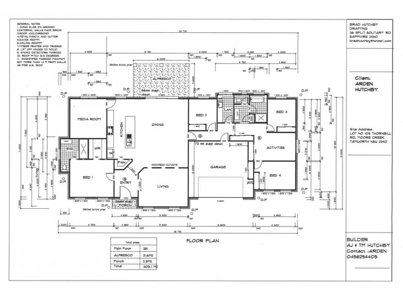 Lot 109 Thornbill Road, Tamworth NSW 2340 Floorplan