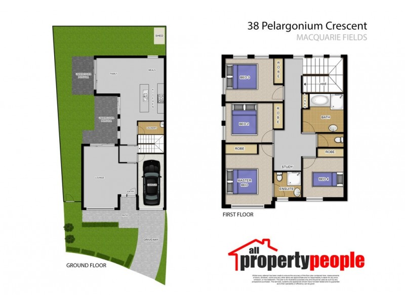 38 Pelargonium Crescent, Macquarie Fields NSW 2564 Floorplan