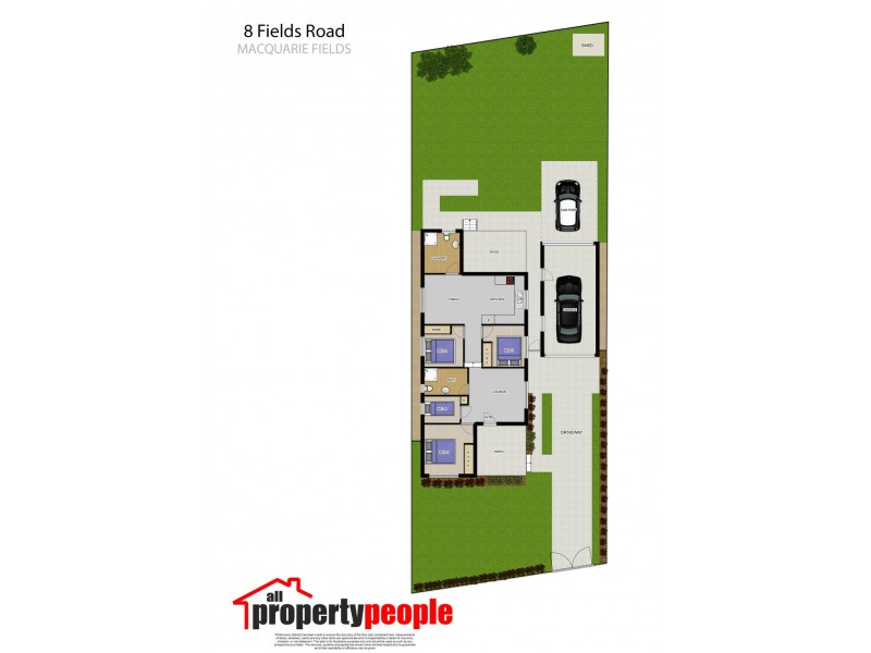 8 Fields Road, Macquarie Fields NSW 2564 Floorplan