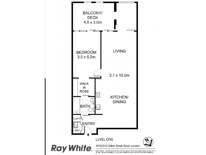 W102/310-330 Oxford Street, Bondi Junction NSW 2022 Floorplan