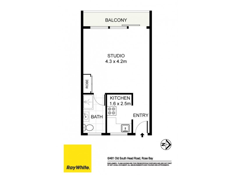 6/481 Old South Head Rd, Rose Bay NSW 2029 Floorplan