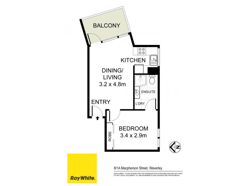 8/1A Macpherson Street, Waverley NSW 2024 Floorplan