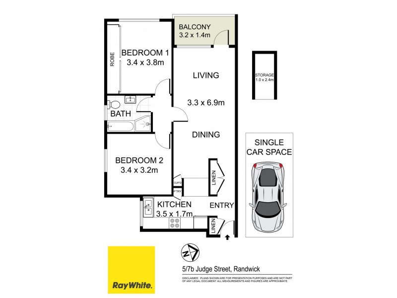 5/7B Judge Street, Randwick NSW 2031 Floorplan