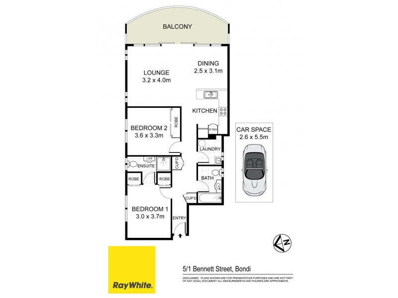 5/1 Bennett Street, Bondi NSW 2026 Floorplan