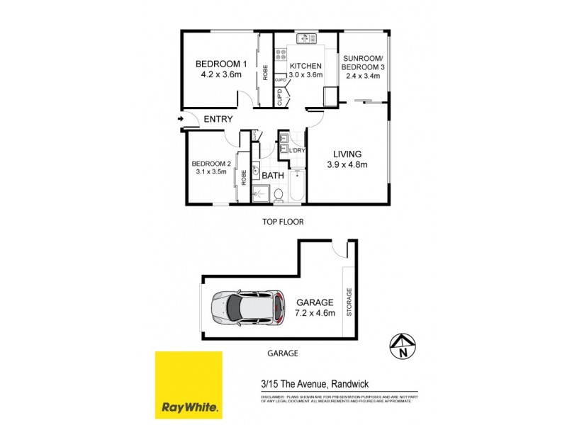 3/15 The Avenue, Randwick NSW 2031 Floorplan