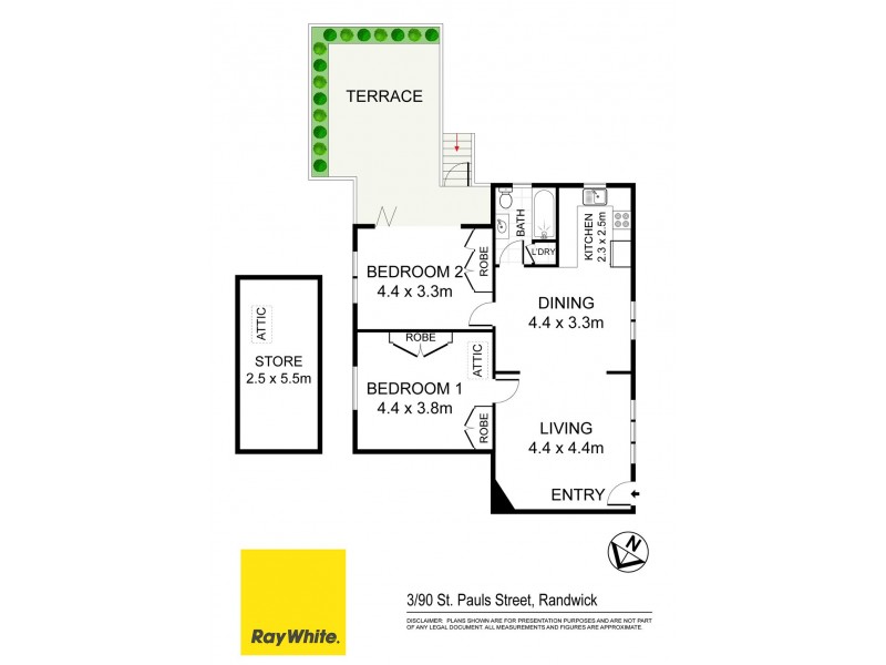 3/90 St Pauls Street, Randwick NSW 2031 Floorplan