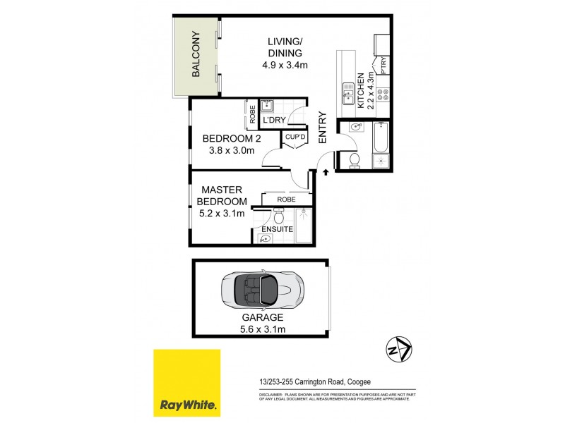 13/253-255 Carrington Road, Coogee NSW 2034 Floorplan