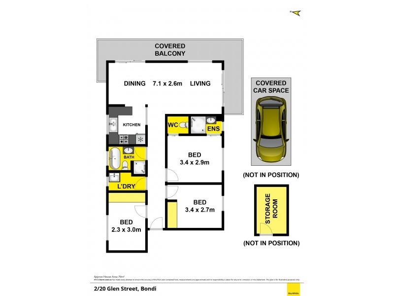 2/20 Glen Street, Bondi NSW 2026 Floorplan