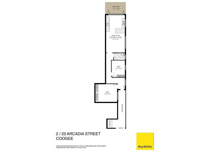 2/23 Arcadia Street, Coogee NSW 2034 Floorplan