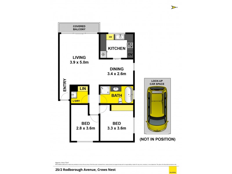 25/2 Rodborough Avenue, Crows Nest NSW 2065 Floorplan