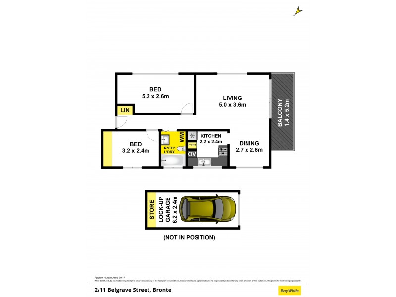 2/11 Belgrave Street, Bronte NSW 2024 Floorplan