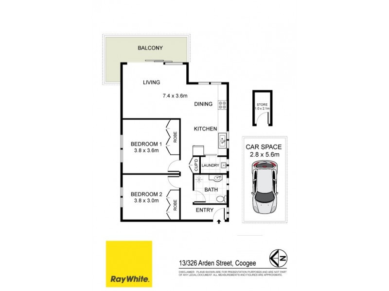 13/326 Arden Street, Coogee NSW 2034 Floorplan